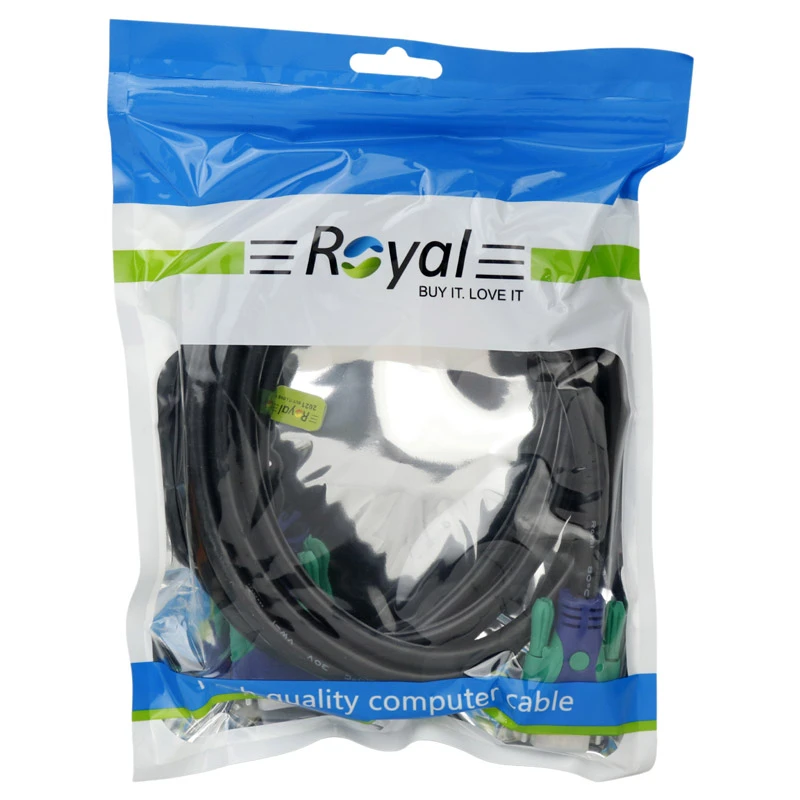 کابل VGA 3+6 رویال Royal طول 3 متر