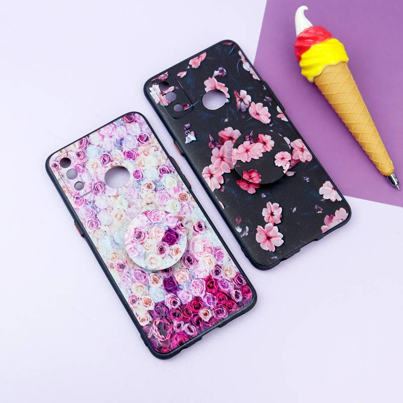 قاب فانتزی طرحدار دخترانه محافظ لنزدار + پاپ سوکت Samsung Galaxy A10s سری R