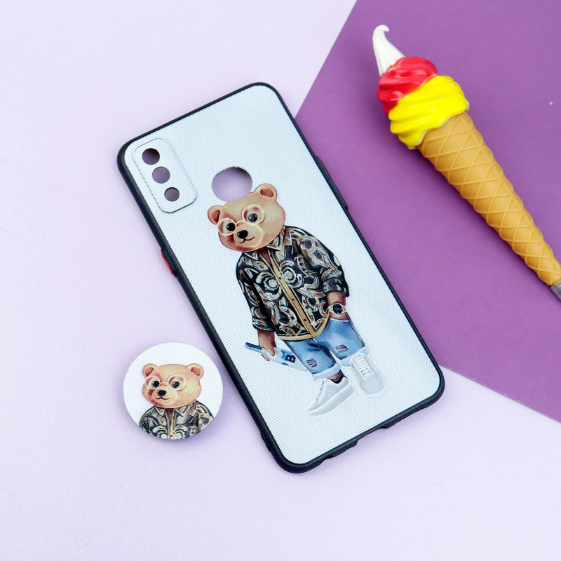 قاب فانتزی طرحدار پسرانه محافظ لنزدار + پاپ سوکت Samsung Galaxy A10s سری R