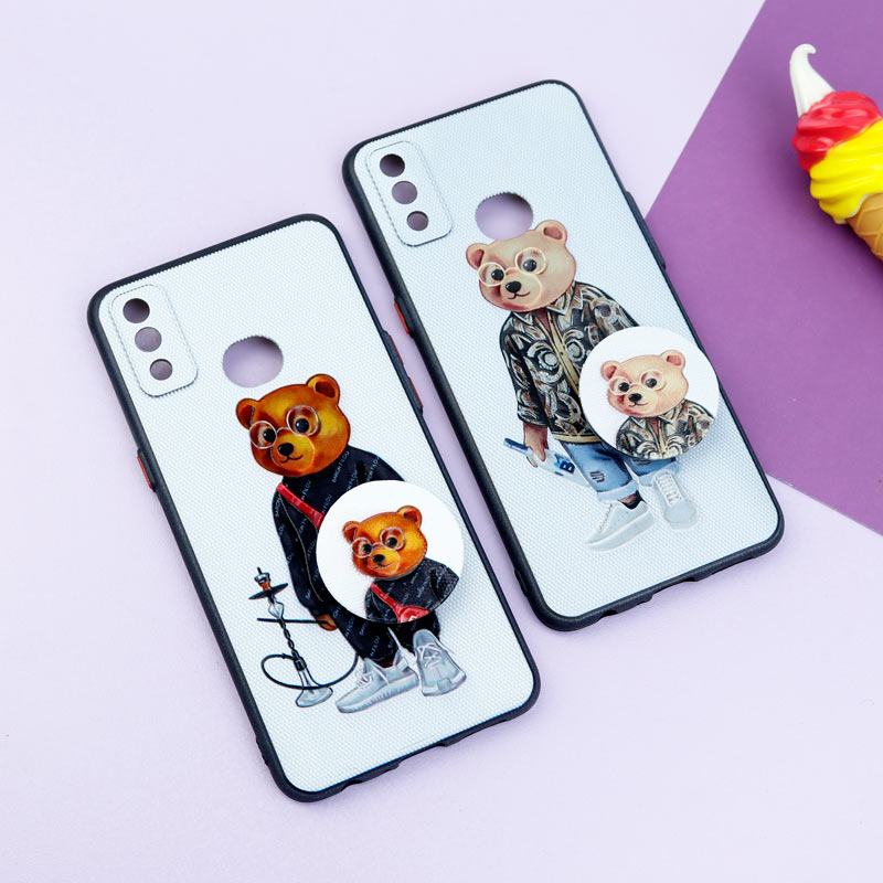 قاب فانتزی طرحدار پسرانه محافظ لنزدار + پاپ سوکت Samsung Galaxy A10s سری R