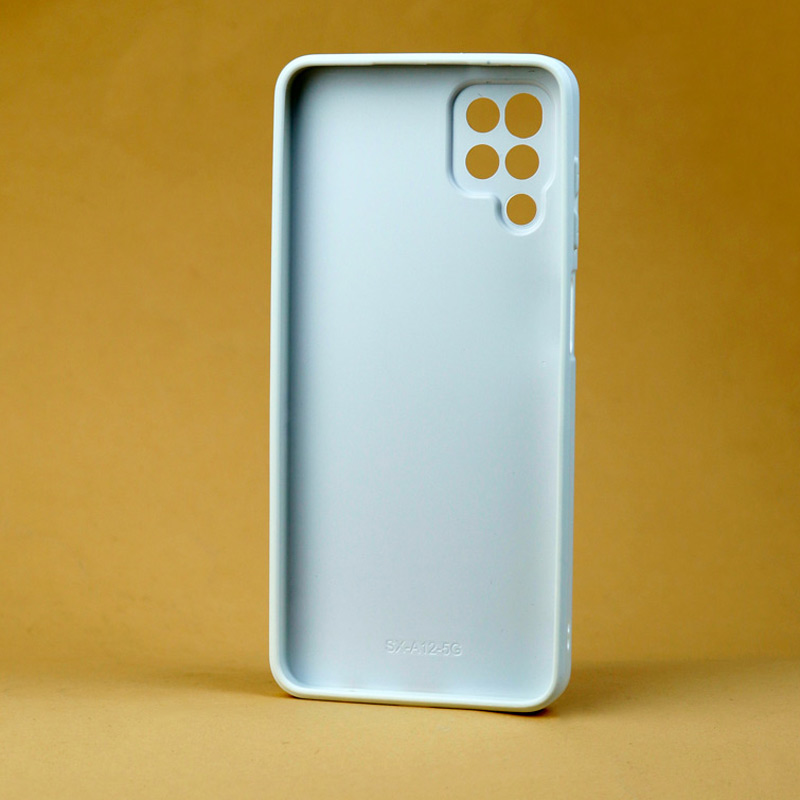 قاب محافظ لنزدار پشت گلسی طلاکوب + پاپ سوکت Samsung Galaxy A12