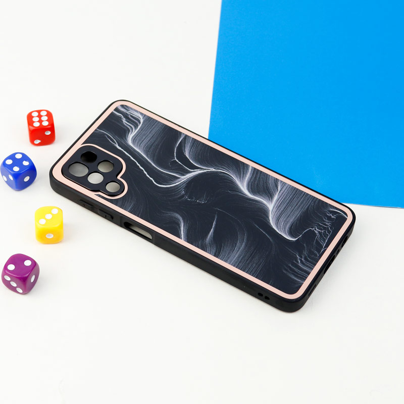 قاب محافظ لنزدار پشت گلسی طرحدار Samsung Galaxy A12 سری A
