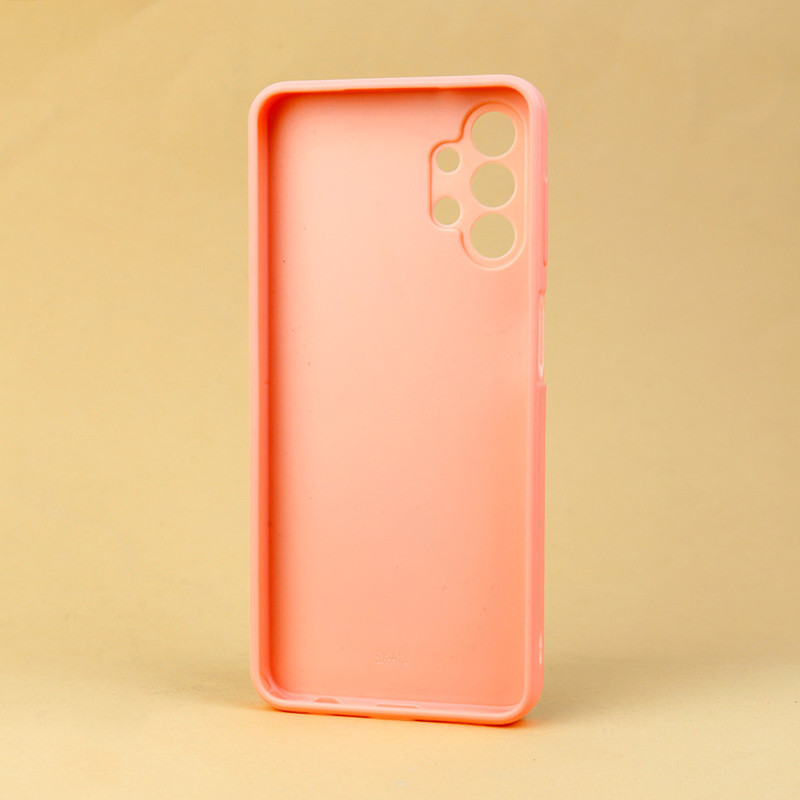 قاب محافظ لنزدار پشت گلسی طلاکوب + پاپ سوکت Samsung Galaxy A13 4G