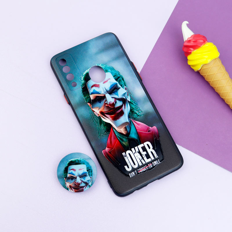 قاب فانتزی طرحدار پسرانه محافظ لنزدار + پاپ سوکت Samsung Galaxy A20s سری R