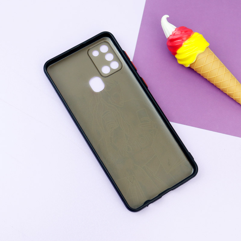 قاب فانتزی طرحدار دخترانه محافظ لنزدار + پاپ سوکت Samsung Galaxy A21s سری R