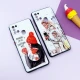 قاب فانتزی طرحدار دخترانه محافظ لنزدار + پاپ سوکت Samsung Galaxy A21s سری R