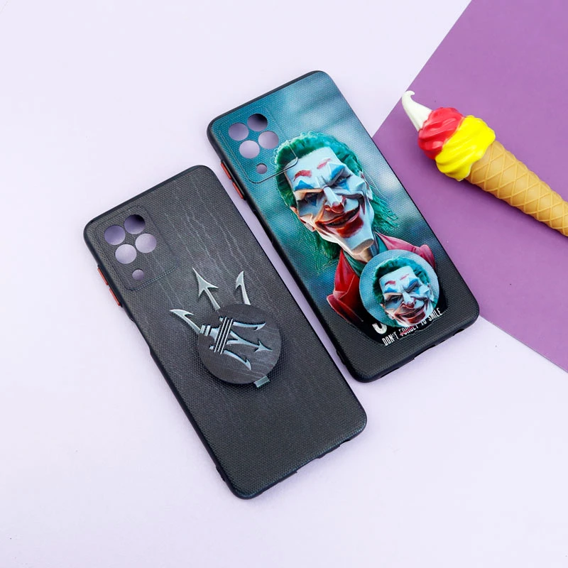 قاب فانتزی طرحدار پسرانه محافظ لنزدار + پاپ سوکت Samsung Galaxy A22 4G سری R