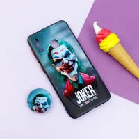 قاب فانتزی طرحدار پسرانه محافظ لنزدار + پاپ سوکت Samsung Galaxy A30 سری R