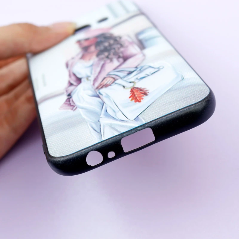قاب فانتزی طرحدار دخترانه محافظ لنزدار + پاپ سوکت Samsung Galaxy A5 2017 سری R