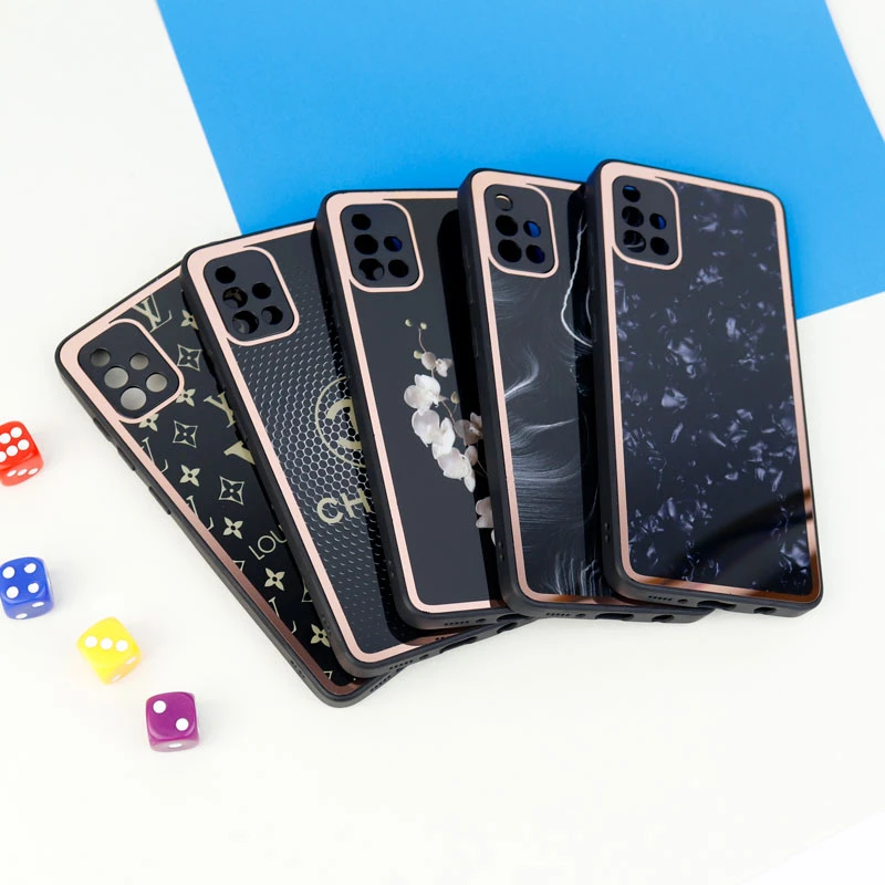 قاب محافظ لنزدار پشت گلسی طرحدار Samsung Galaxy A51 سری A