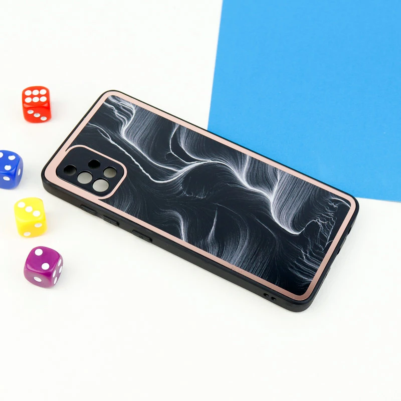 قاب محافظ لنزدار پشت گلسی طرحدار Samsung Galaxy A51 سری A