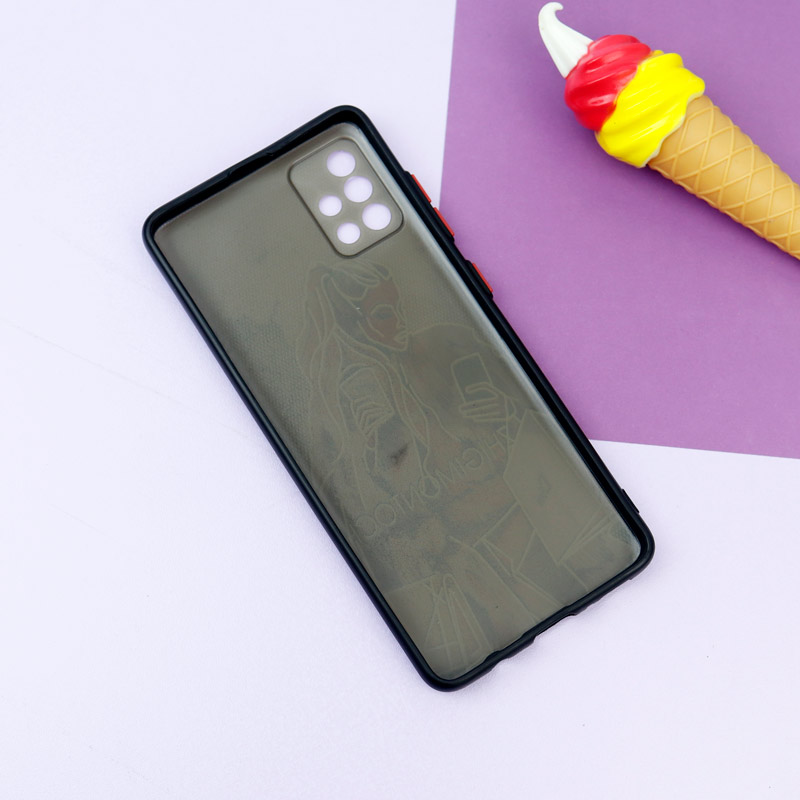 قاب فانتزی طرحدار دخترانه محافظ لنزدار + پاپ سوکت Samsung Galaxy A51 سری R