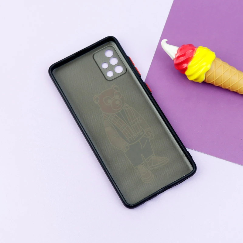 قاب فانتزی طرحدار پسرانه محافظ لنزدار + پاپ سوکت Samsung Galaxy A51 سری R