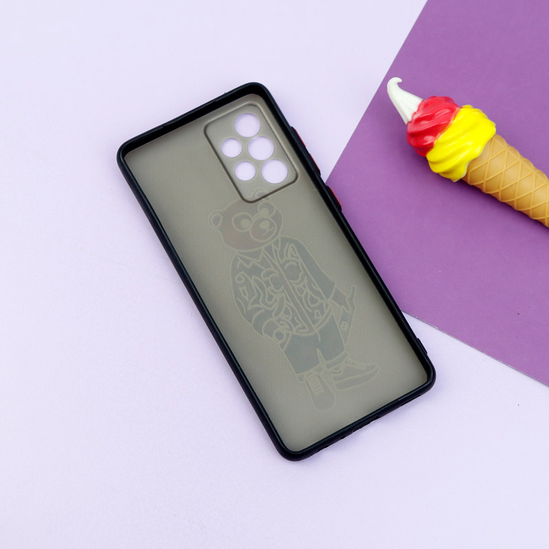 قاب فانتزی طرحدار پسرانه محافظ لنزدار + پاپ سوکت Samsung Galaxy A52 / A52s سری R
