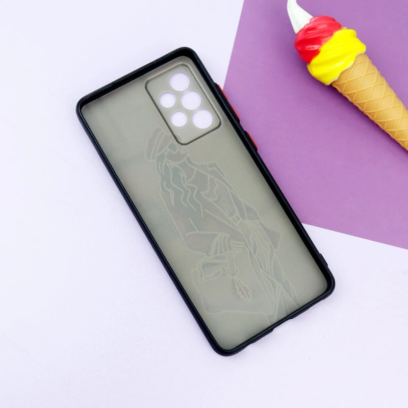 قاب فانتزی طرحدار دخترانه محافظ لنزدار + پاپ سوکت Samsung Galaxy A52 / A52s سری R