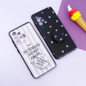 قاب فانتزی طرحدار دخترانه محافظ لنزدار + پاپ سوکت Samsung Galaxy A52 / A52s سری R