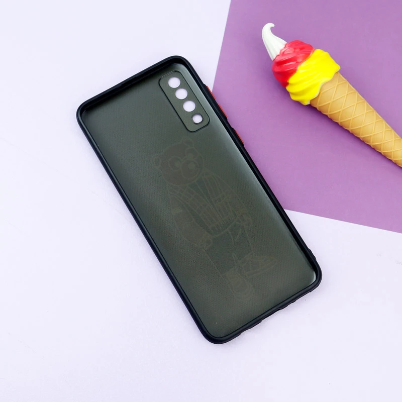 قاب فانتزی طرحدار پسرانه محافظ لنزدار + پاپ سوکت Samsung Galaxy A70 سری R