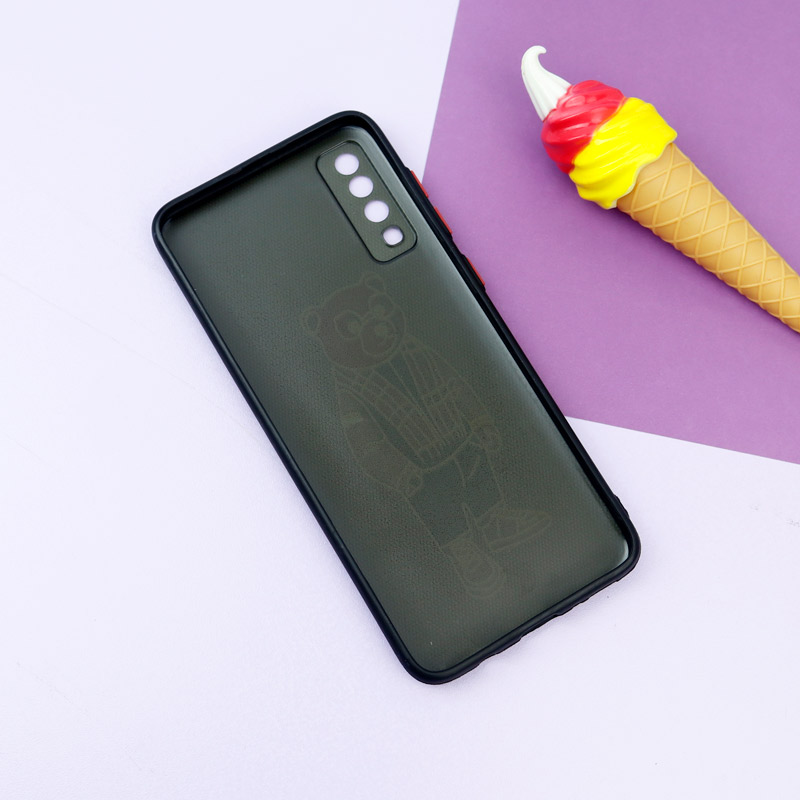 قاب فانتزی طرحدار پسرانه محافظ لنزدار + پاپ سوکت Samsung Galaxy A70 سری R