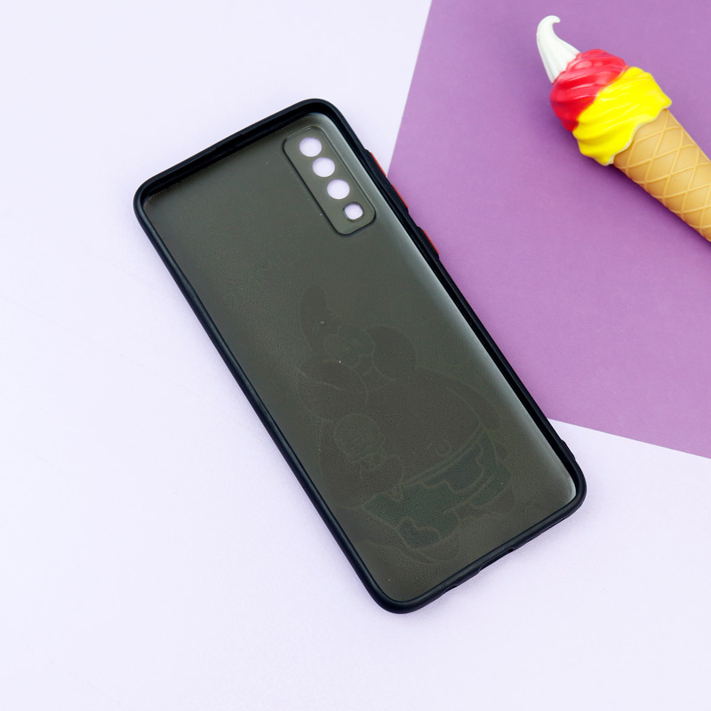 قاب فانتزی طرحدار دخترانه محافظ لنزدار + پاپ سوکت Samsung Galaxy A70 سری R