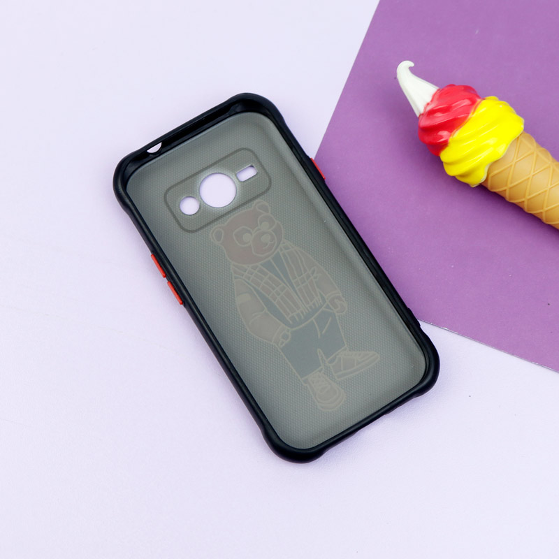 قاب فانتزی طرحدار پسرانه محافظ لنزدار + پاپ سوکت Samsung Galaxy J1 Ace سری R