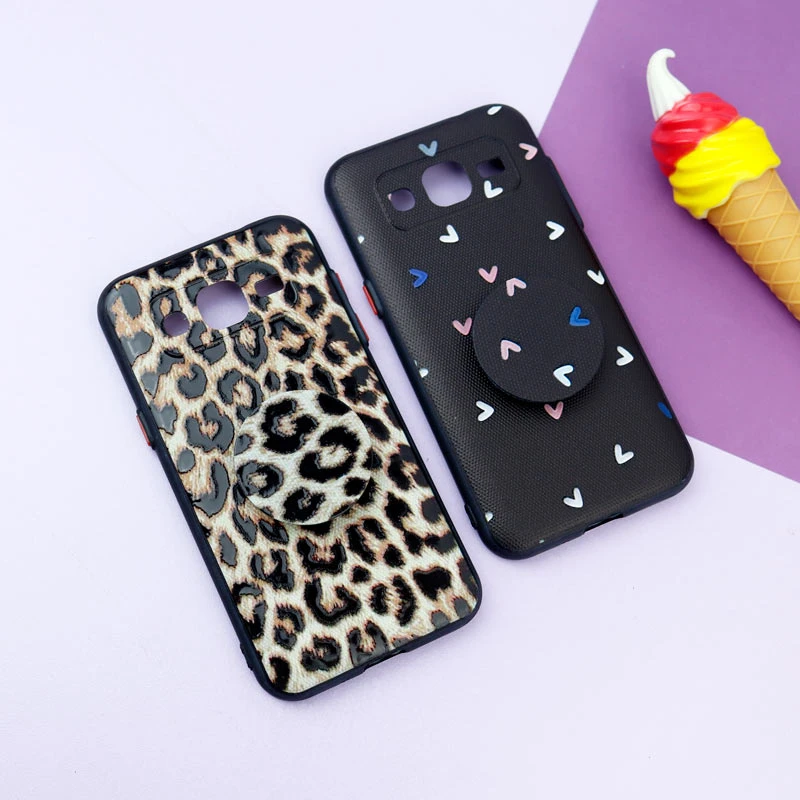 قاب فانتزی طرحدار دخترانه محافظ لنزدار + پاپ سوکت Samsung Galaxy J2 سری R