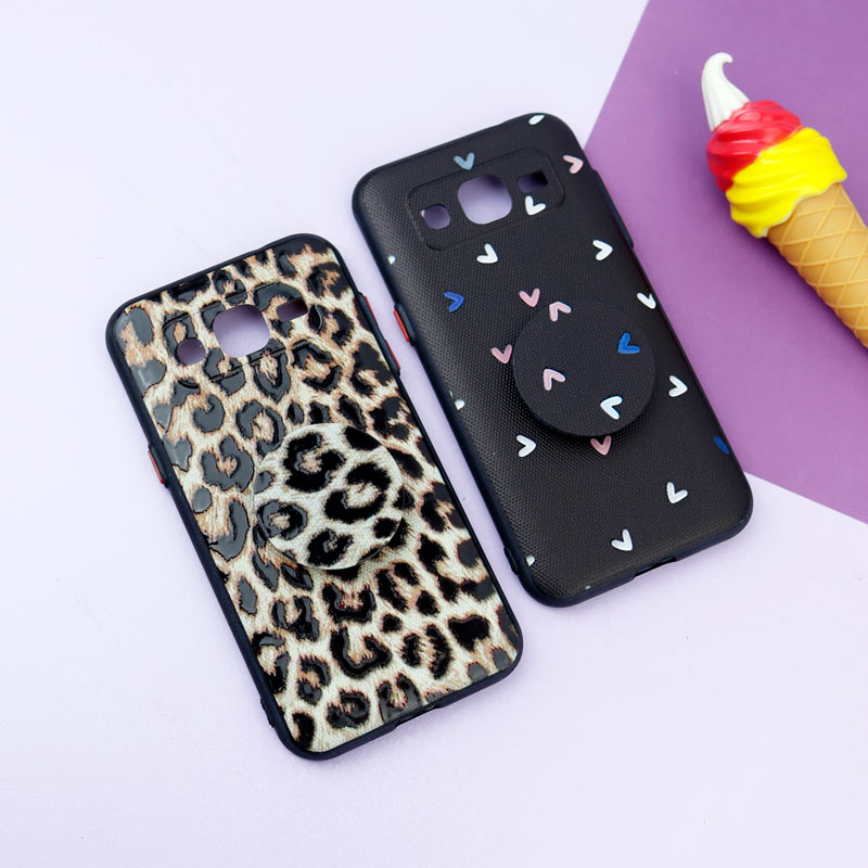 قاب فانتزی طرحدار دخترانه محافظ لنزدار + پاپ سوکت Samsung Galaxy J2 سری R