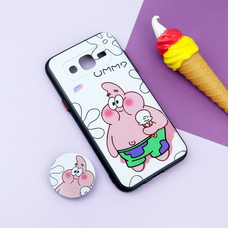 قاب فانتزی طرحدار دخترانه محافظ لنزدار + پاپ سوکت Samsung Galaxy J5 سری R