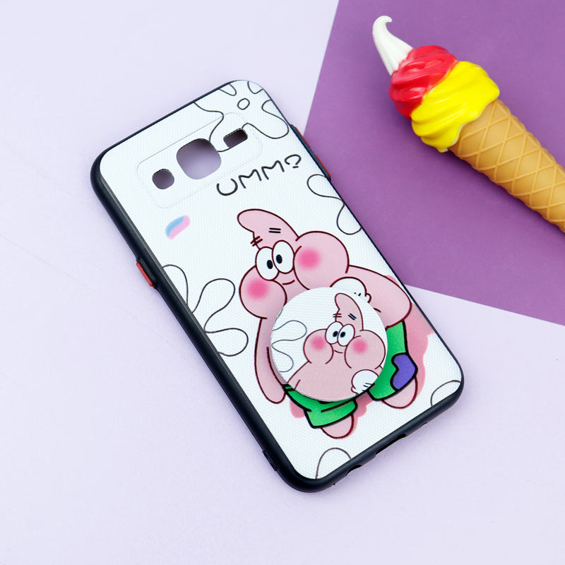 قاب فانتزی طرحدار دخترانه محافظ لنزدار + پاپ سوکت Samsung Galaxy J5 سری R