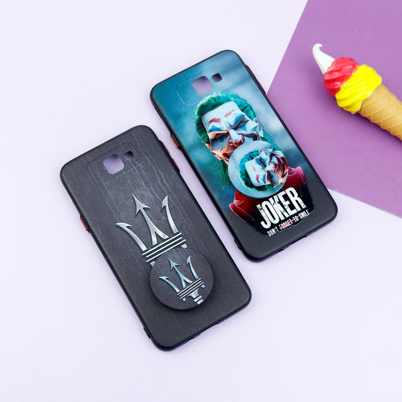قاب فانتزی طرحدار پسرانه محافظ لنزدار + پاپ سوکت Samsung Galaxy J5 Prime سری R