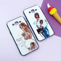 قاب فانتزی طرحدار دخترانه محافظ لنزدار + پاپ سوکت Samsung Galaxy J7 سری R