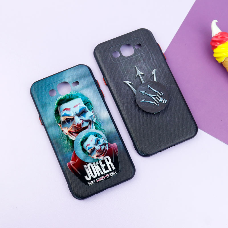 قاب فانتزی طرحدار پسرانه محافظ لنزدار + پاپ سوکت Samsung Galaxy J7 سری R