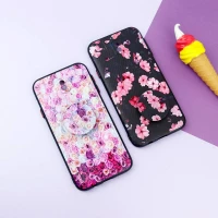 قاب فانتزی طرحدار دخترانه محافظ لنزدار + پاپ سوکت Samsung Galaxy J7 Pro سری R