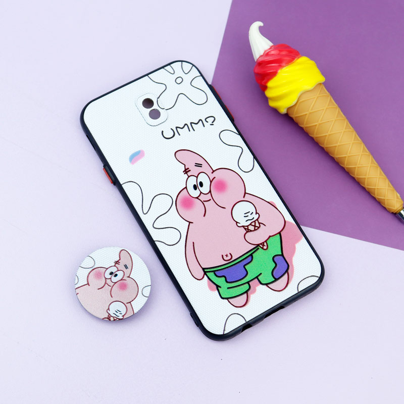 قاب فانتزی طرحدار دخترانه محافظ لنزدار + پاپ سوکت Samsung Galaxy J7 Pro سری R