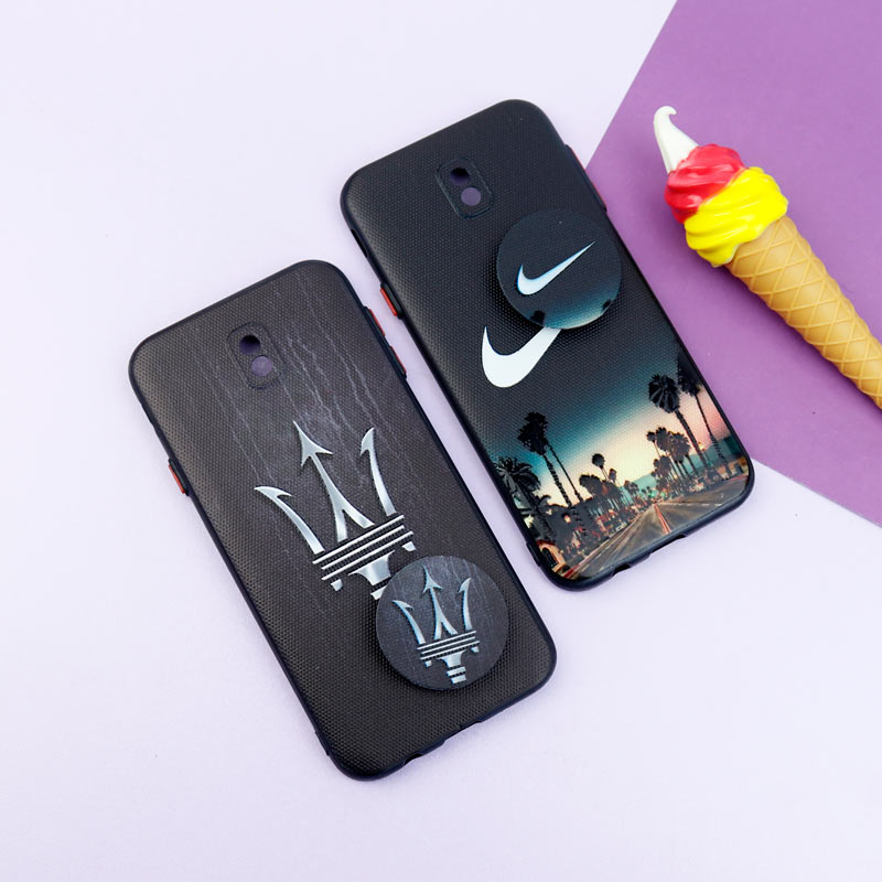 قاب فانتزی طرحدار پسرانه محافظ لنزدار + پاپ سوکت Samsung Galaxy J7 Pro سری R