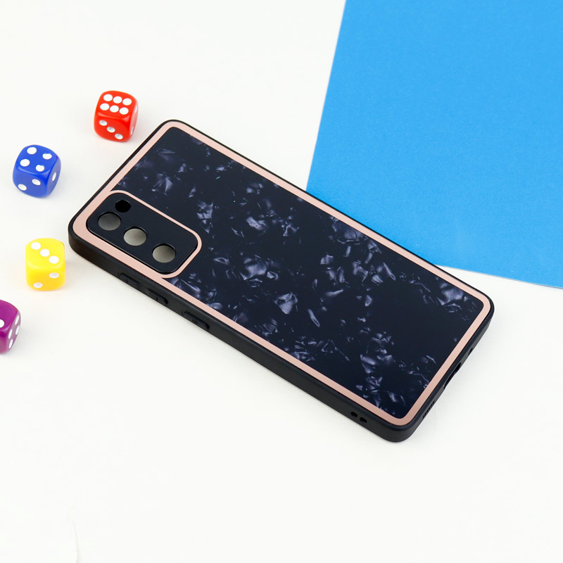 قاب محافظ لنزدار پشت گلسی طرحدار Samsung Galaxy S20 FE سری A