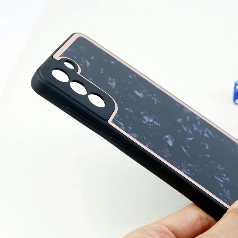 قاب محافظ لنزدار پشت گلسی طرحدار Samsung Galaxy S21 FE 5G سری A