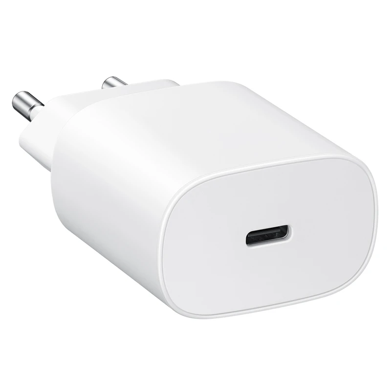 شارژر دیواری 25 وات سامسونگ Note 10 EP-TA800 PD 3A شرینک + کابل تبدیل تایپ سی