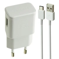شارژر دیواری فست شارژ Samsung S10 EP-TA200 2A 15W سرجعبه + کابل تایپ سی