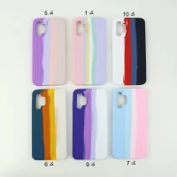 قاب سیلیکونی رنگین کمانی طرح بافت Samsung Galaxy A13 4G