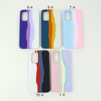 قاب سیلیکونی اورجینال رنگین کمانی طرح بافت Samsung Galaxy A23