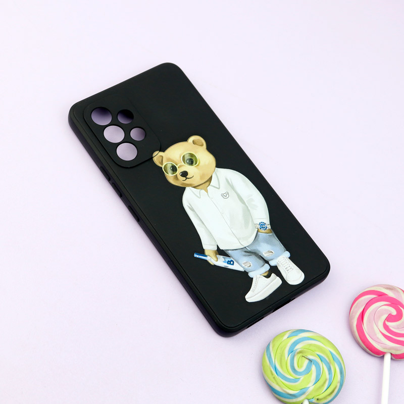 قاب سیلیکونی طرحدار مات محافظ لنزدار Samsung Galaxy A53 5G