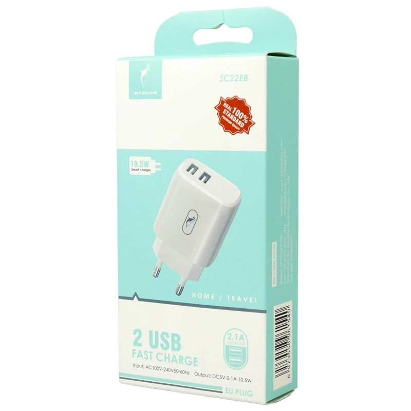 کلگی فست شارژ SkyDolphin SC22EB 2Port 2.1A 10.5W