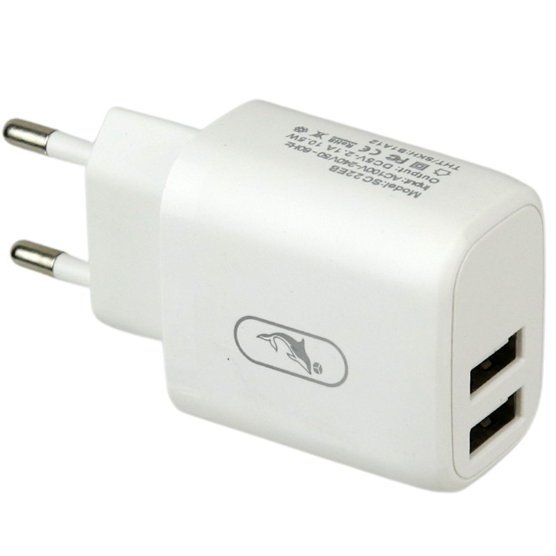 کلگی فست شارژ SkyDolphin SC22EB 2Port 2.1A 10.5W