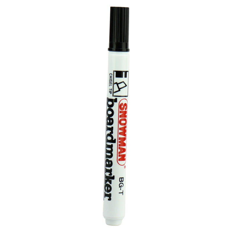 ماژیک وایت برد اسنومن نوک تخت Snowman BG-12T بسته 12 عددی
