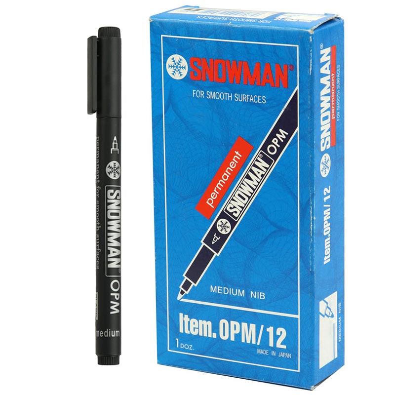ماژیک CD تک سر Snowman OPM/12 بسته 12 عددی