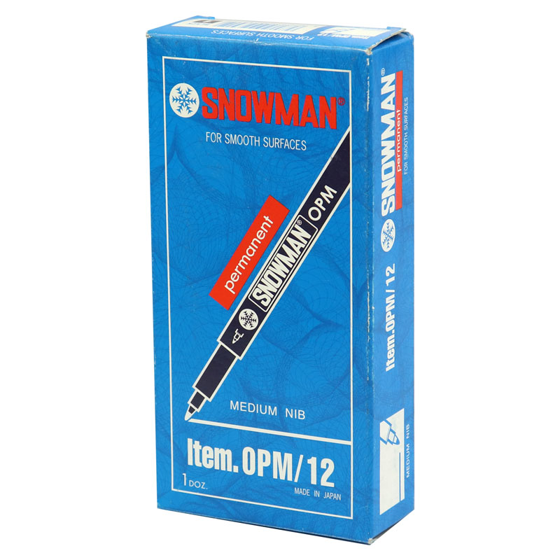 ماژیک CD تک سر Snowman OPM/12 بسته 12 عددی