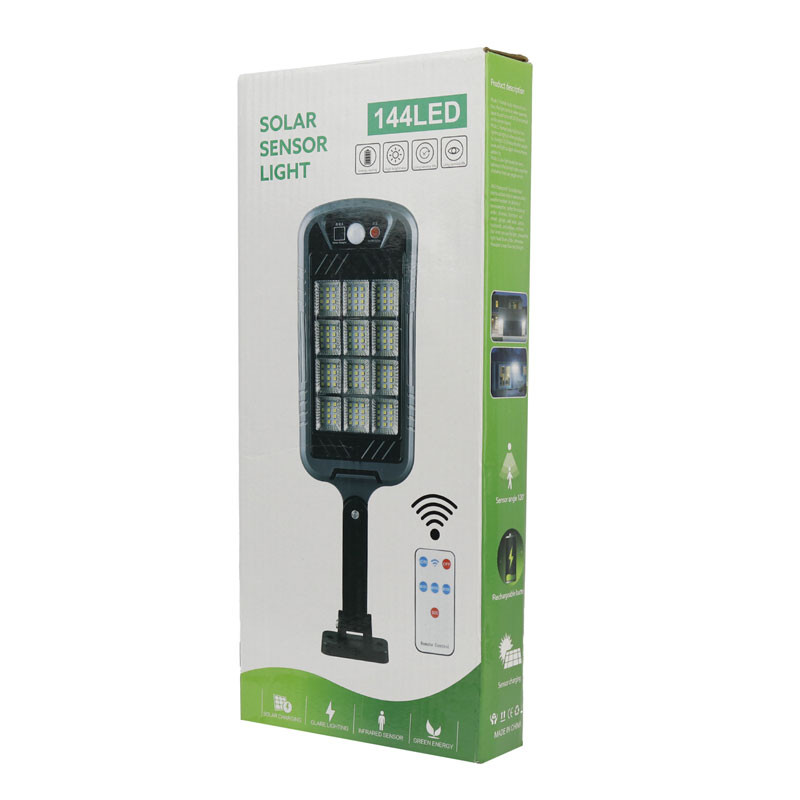 چراغ اضطراری سنسوردار خورشیدی Solar Sensor Light 144LED + ریموت کنترل