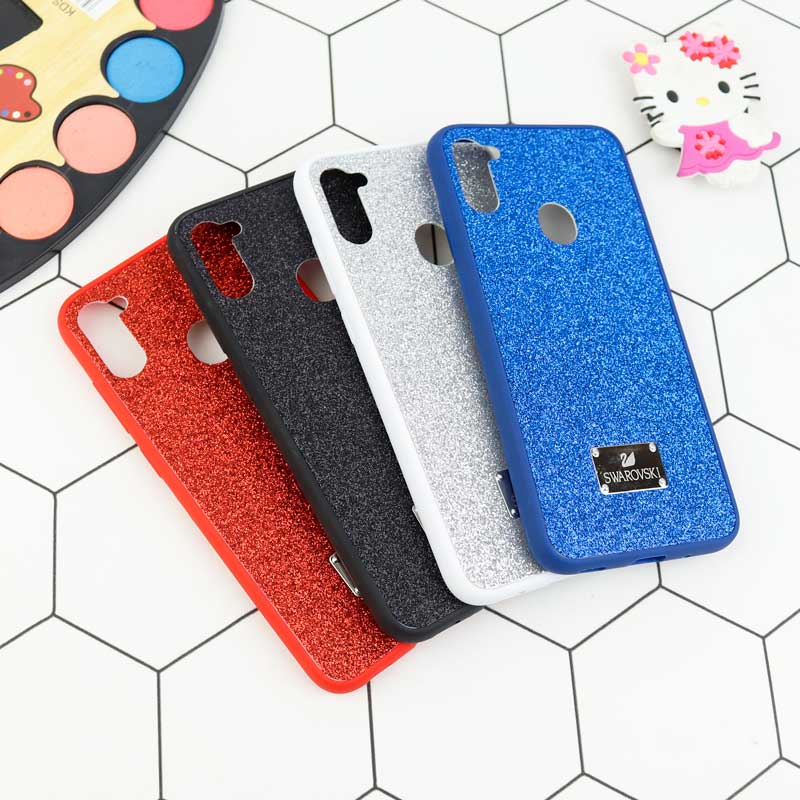 قاب شاینی Swarovski + پاپ سوکت Samsung Galaxy A11