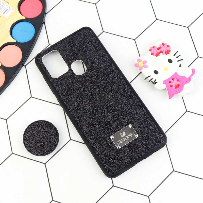 قاب شاینی Swarovski + پاپ سوکت Samsung Galaxy A21s