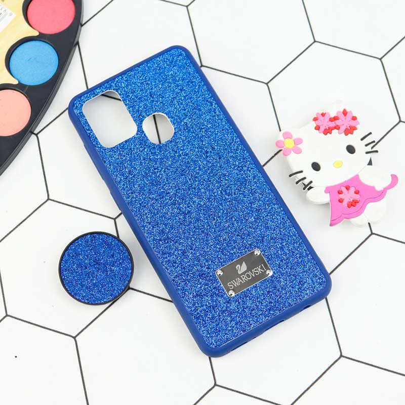 قاب شاینی Swarovski + پاپ سوکت Samsung Galaxy A21s